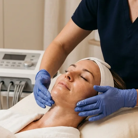 Maria Ivanova delivering one-to-one treatment in Kirkham
