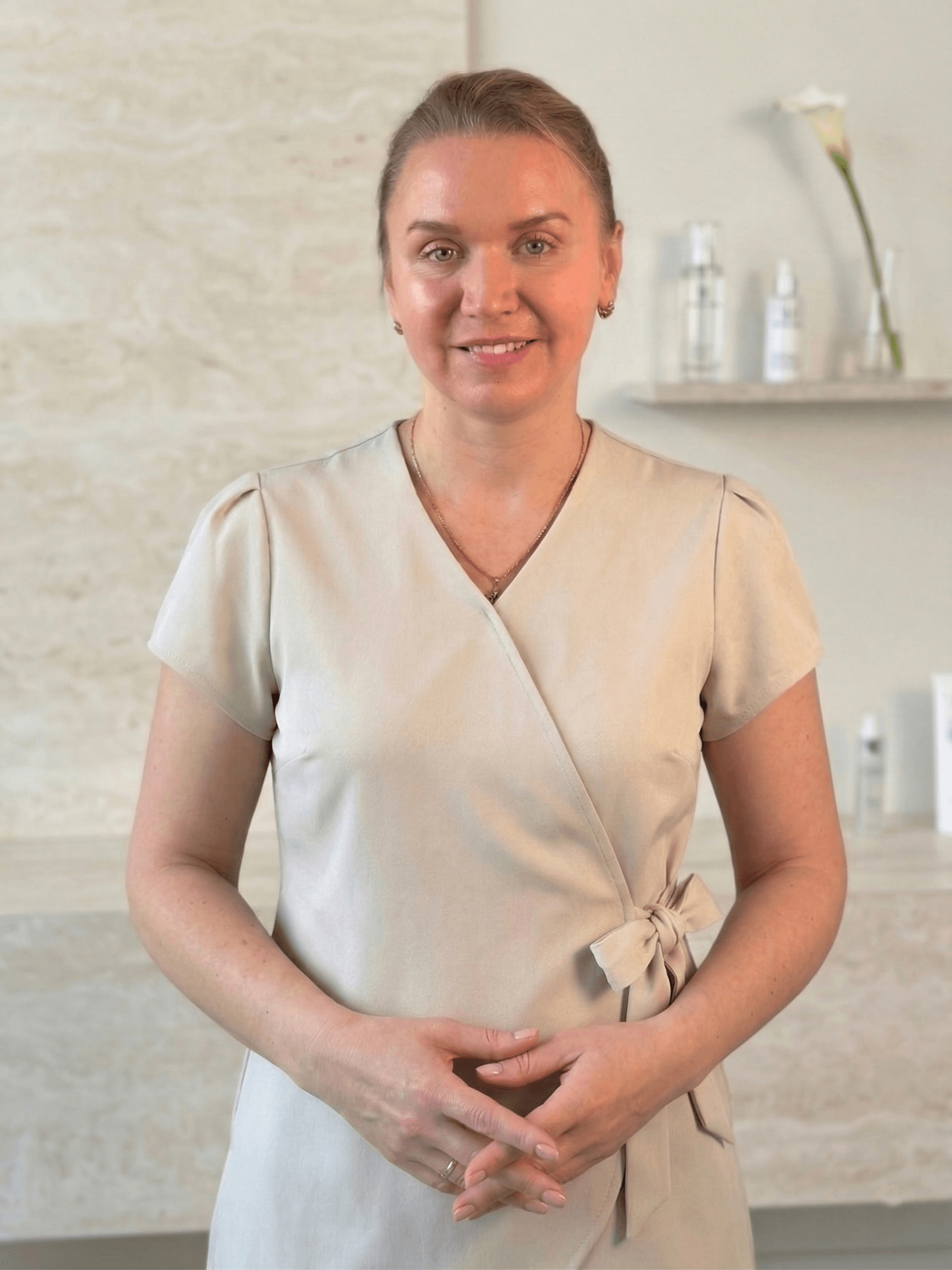 Maria Ivanova, beauty therapist in Kirkham, who carries out RF skin tightening