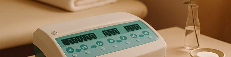 Electrolysis epilator and treatment surface in a Kirkham beauty studio. Electrolysis hair removal. Skincare & Waxing Kirkham.