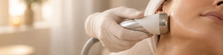 radio frequency skin tightening handpiece on the jawline, Skincare and Waxing Kirkham