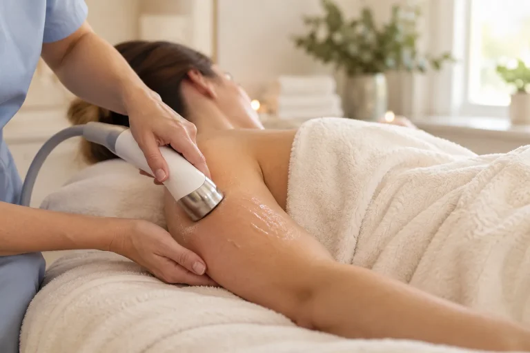 RF body skin tightening on the back of the upper arm, Skincare and Waxing Kirkham